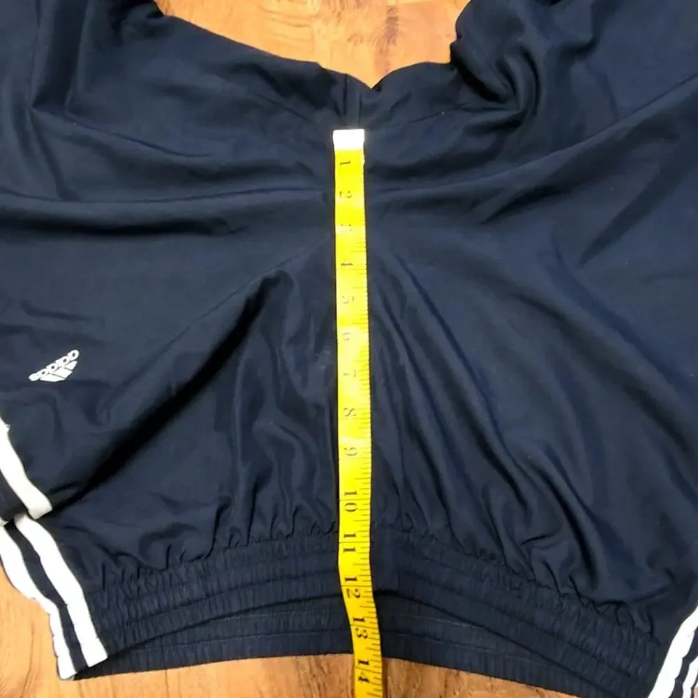 Adidas Mens Track Pants Navy Blue Striped Athletic Sportswear M Sweatpants